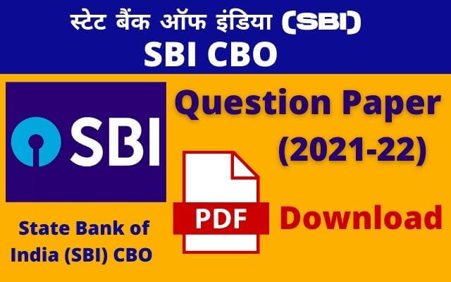 sbi cbo previous year question paper