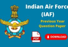 Indian Air Force Previous Year Paper in Hindi